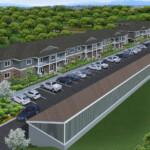 Aerial Rendering for Coldwater Creek Apartments - La Crosse Wisconsin - Roush Rentals